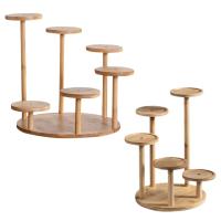 Soporte De Plantas De Madera Para Interior Y Exterior Decorativo Elegante Organizador De Macetas Para Balcones Dormitorios Salones - details 0