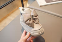 Botas De Nieve Para Niñas Moda Gran Lazo Diseño Princesa Calientes Con Almohadilla De Goma Cierre Con Gancho Zapatos Infantiles - details 12