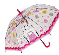J.S ONDO Paraguas Transparente Bastón Plegable, 50cm Cerrado de NIÑO O NIÑA, Automático, 8 Varillas Resistente Al Viento,DIBUJO ANIMADO - details 9