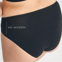 DON ALGODON | Pack de 6 Braguitas Bikini | en 1 o 3 Colores: Negro, Beige, Blanco | 93% Algodon | Encaje lateral Elegante y Cómodo - details 0