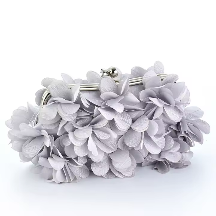 Bolsos de mano florales para mujer, bolsos de noche y carteras de mano. Bolsos de mano florales para mujer, bolsos de satén para fiestas y galas. - 1