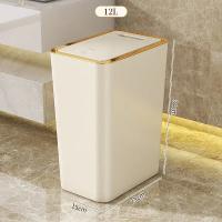 Basurero Ecológico De Plástico Con Diseño De Comprimidor De Tapa Y Espacio Ahorrador Para Baño Y Cocina Resistente Al Agua - details 5