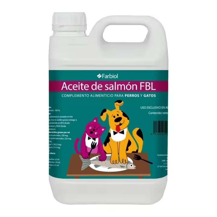 ACEITE DE SALMÓN FBL PARA PERROS Y GATOS 5 LITROS - 1