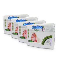 CHELINO NATURE PACK AHORRO Pañales Desechables  Talla 3 (4-10 Kg) 144 Uds (4 paquetes de 36 unidades) - details 0