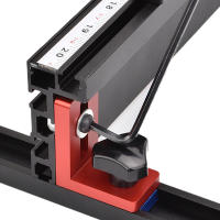 T-Track Stop De Aluminio Para Carpintería Herramienta De Trabajo Con Ranura Miter Faja Locator Chute Para DIY Mesas De Trabajo - details 2