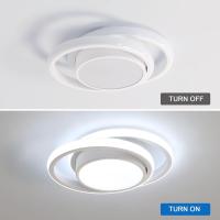 Plafon Led Techo, 32Wa Lámpara de Techo LED, 2350LM Blanco Frío 6500K, Creatividad Redondo Luz de Techo del Para Corredor Baño Cocina Sala de Estar Dormitorio Pasillo, Largo 28cm - details 0