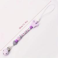 Portador De Chupete Para Bebé Clip De Silicona Con Cadena De Chupetes Regalo Para Niños De 0 a 24 Meses Diversos Colores Disponibles - details 1
