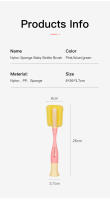 Nueva Diseño 2023 Limpieza De Botella De Bebé Con Esponja De Nylon Set De Cepillo Para Tetina Y Limpieza De Botella Herramientas 2 En 1 Color Azul/Gris Rosa - details 12
