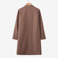 ZANZEA Chaqueta De Verano Para Mujer Estilo Oficina Lapela Cuello Largo Manga Larga Abrigo Elegante Solido Ajustado Exterior - details 7