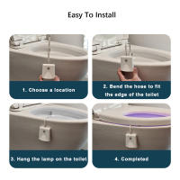 Lámpara De Proyección LED Para Baño Con Activación Por Movimiento Y 10 Colores Impermeable Iluminación Nocturna Decorativa - details 4