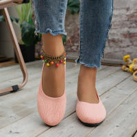 Zapatillas De Ballet Planas Para Mujer Confortables De Tejido Casual Slip on Oficina Barco Talla Grande Mocasines Redondas - details 28