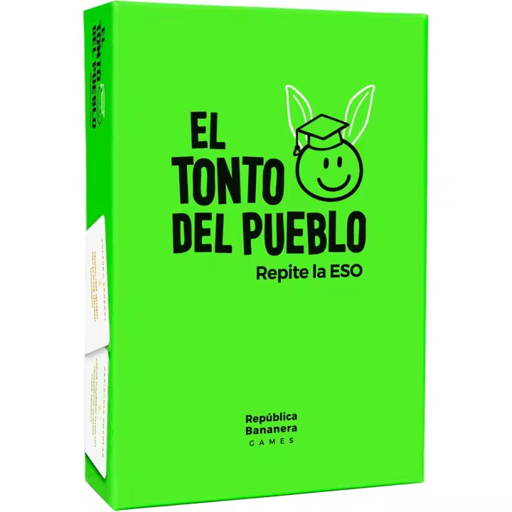 Repite la ESO - El Tonto del Pueblo - Rememora y riete de tu adolescencia - Juego de mesa de humor para adultos - Regalo amigo invisible, pareja y amigos - 1