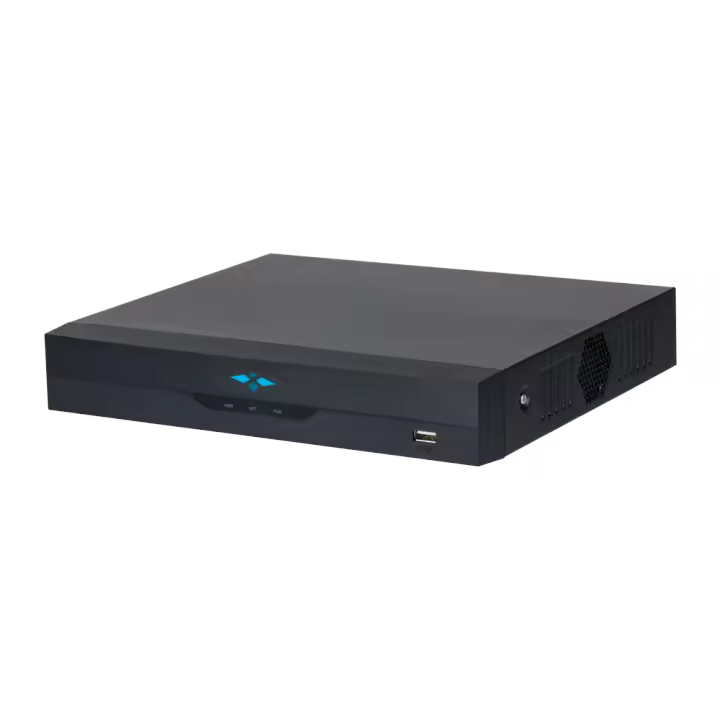 Grabador IP X-Security WizSense AI - 4 CH vídeo IP  - Resolución máxima grabación 12 Mpx - Ancho de banda 80 Mbps - Salida HDMI Full HD y VGA - Admite 1 disco duro - 1
