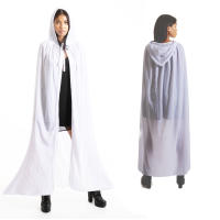 Largo Capa con Capucha Terciopelo Disfraz de Vampiro Halloween Capa Medieval Disfraz para Fiesta de Carnaval y Halloween - Capa Disfraz Adulto para Unisex Mujer y Hombre, Color Blanco,Verde,Negro,Rojo,Rojo oscuro,Morada,tamaño 135cm/150cm/170cm - details 6