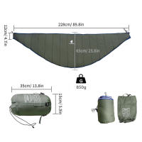 Hammock Portátil De Invierno Calor Abajo Para Acampar Y Senderismo Exterior Saco De Dormir Cómodo Para Adultos Térmica 15℃~5℃ - details 5