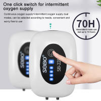 SOBO Compresor De Aire Para Acuario Tanque De Peces Con Batería Recargable USB Silencioso Portátil Oxygenador De Pesca 6000mA Exterior - details 1