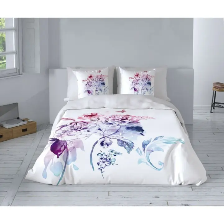 Hosteline - Juego de funda nórdica Hosteline Kobe Azul Cama de 135 3 Piezas - 1