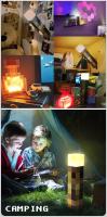 Lámpara Nocturna LED Brownstone Torch De 11.5 Pulgadas Recargable Por USB Luz De Mesa Para Decoración De Juego Y Cumpleaños Regalo Para Niños Forma Rectangular Fuente De Luz LED Incluida - details 8