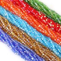Cristal Cuadrado De 4mm 6mm 8mm Cuentas Sueltas Para El DIY De Joyería Como Pendientes Collar Y Pulseras Cuentas Espaciadoras Para Bordado - details 0