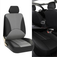 Funda De Asiento De Coche De Cuero PU Transpirable Cubierta Completa Para 5 Sitios Ajuste Con Airbag Compatible Con Todas Las Estaciones - details 5
