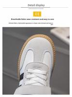 Zapatillas De Niños Y Niñas Transpirables Para Exterior Diseño De Moda Zapatos De Caminar Antideslizantes Casuales Blancas Talla 26-37 - details 3