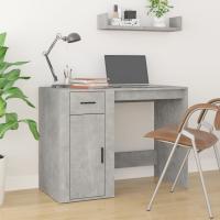 vidaXL Escritorio madera contrachapada color 100x49x75 cm en color Roble Sonoma/Marrón roble/Negro y más | estructura resistente ideal para salón dormitorio o estudio - details 5