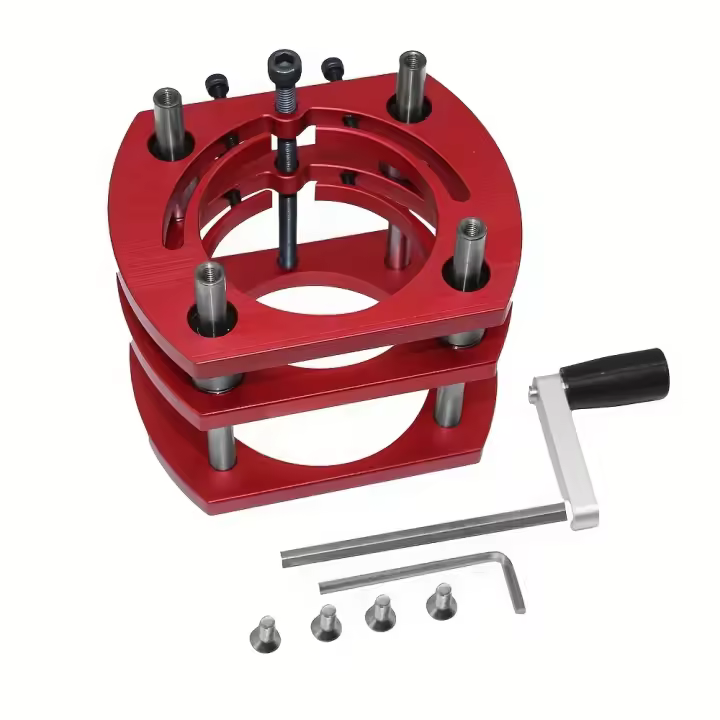 Kit De Elevador De Ruteador Para Carpintería De Madera Con Placa De Inserto De Aluminio Y Guía De Miter Para Motores De 65mm - 1