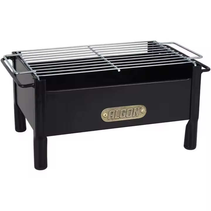 Algon - Barbacoa Hierro Artesanal Parrilla Zincada Disponible de Sobremesa, a Pie - 1