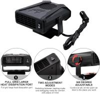 Ventilador de calefacción portátil para coche 150W, calentador Coche eléctrico, rotación de 360 grados, Calentador y Ventilador de Enfriamiento, 2 en 1 descongelación del parabrisas para vehículos, Desempañador de Parabrisas 12V / 24V - details 1