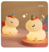 Lámpara Nocturna De Unicornio Cartoon Con Luz Suave De Silicona Protección Ocular Para Lectura Y Decoración De Habitación Infantil - details 13