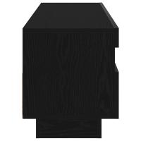 Mueble de TV vidaXL con luces LED Negro y Roble 100x35x40 cm de Madera - details 4