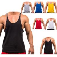 Nueva Estilo Camiseta De Entrenamiento De Gimnasio Para Hombres Camiseta De Correr Sudadera Sin Mangas Algodón Fitness Vest Top - details 1