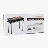 Parrilla Portatil de Carbon para Asado BBQ | Barbacoa de Metal con Rejilla de Acero y Bandeja para Camping, Jardín, Terraza o Balcón | Parrillera con Patas Ajustables para Exterior y Fácil de Transportar - details 3