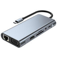 Hub USB C 4K 30Hz Adaptador Tipo C a HDMI Compatible Con USB 3.0 11 En 1 Dock PD 87W Splitter USB C Para MacBook pro Air - details 7