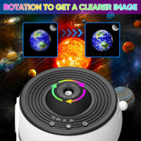 Proyector De Galaxia Para Dormitorio Imagen HD Ajustable Con Regulador De Knob 13 Discos De Película Planetario Para Niños Luz Nocturna Estelar - details 4