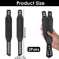 4pcs Correas De Pedal Para Bicicleta Estática Ajustables Generales Para Ciclismo Estático Más Compatibles Anillas De Fijación - details 0