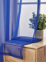 Cortinas Transparentes Impermeables Náuticas Para Sala De Estar Jardín Tab Top 1 Panel Voile De Privacidad Para Interior - details 2