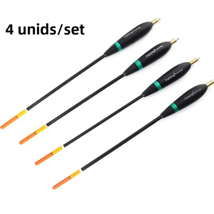 4pcs/lot Flotadores De Pesca Con C Cola De Pino De Paulownia 8g-10g 24cm-26cm Para Pesca De Carpa - 1