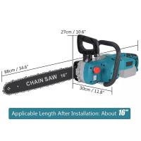 Motorsierra 16'' 9980W Sin Escobillas - Profesional Inalámbrica con Auto-Aceite y Cuerpo Aluminio, Compatible con Makita 18V (Sin Batería) - details 8