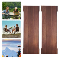 2Pcs Tabla De Camping Multifuncional Unitaria Portátil Tablero De Extensión Para Mesa De Camping IGT Tablero De Comida Para Exteriores Color Madera - details 13