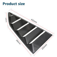 Adornos De Ventanas Traseras Para Chevrolet Camaro 2017-2023 Estilo Decorativo De Ventanas Traseras En Carbono Negro Accesorio Exterior ABS - details 0