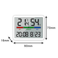 Reloj despertador electrónico , Temperatura y humedad, Magnético multifunción, pantalla LCD grande, con termómetro Digital , Reloj de mesa para Escritorio,  Reloj de mesa multifunción - details 4