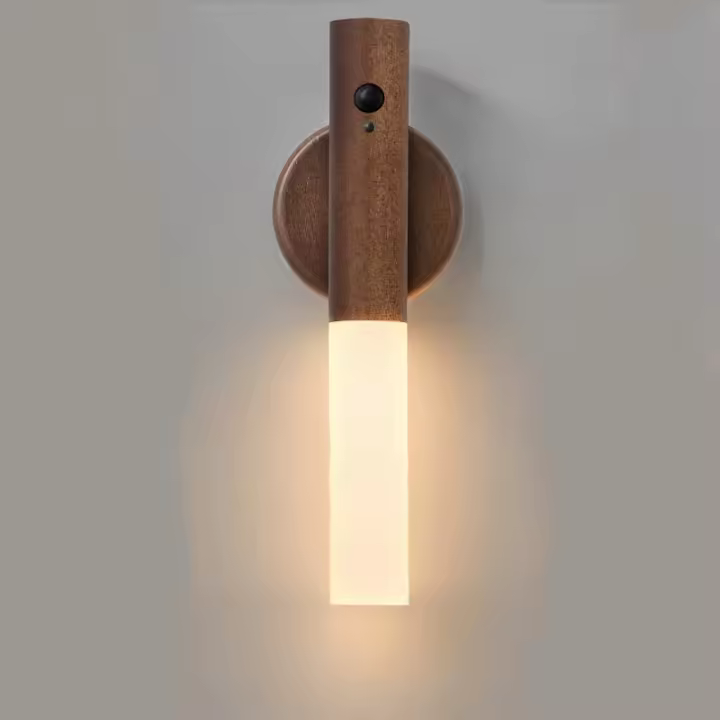 Lámpara De Pared LED Recargable Con Sensor De Movimiento Inteligente Para Pasillo Dormitorio Escaleras Baño Armarios Decoración Luz Nocturna Portátil Magnética - 1