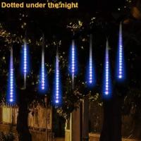Luces De Lluvia De Meteoros LED Para Decoración De Navidad Y Año Nuevo 30/50cm 8 Tubos Guirnalda Para Árbol De Navidad Y Calle - details 22