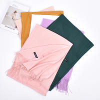 Bufanda De Color Sólido Para Otoño E Invierno 100g Para Hombres Y Mujeres Bufanda De Cuello Unisex De Poliéster Estilo Casual - details 4