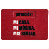 Cofan Felpudo Entrada Casa Rojo | Antideslizante | Reglas | Material Resistente | 40 X 60 Cm - details 0