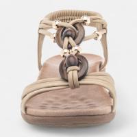 Sandalias planas de Mujer AMARPIES 28685 BEIG SANDALIA  ELASTICO TRENCADO BEIG 35992 25V - details 2