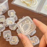 Organizador De Joyas Transparente Cuadrado En Plástico Con Ranuras Para Anillos Para Almacenamiento De Joyeros - details 1