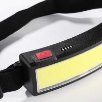 Lámpara Frontal LED COB Recargable USB Con 3 Modos De Luz 1200mAh Impermeable Para Camping Y Senderismo - details 7