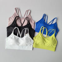 Top De Yoga Para Mujer Verano Absorbedor De Choques Con Bonito Contrafuerte Deportivo Y Profesional Para Pilates Material De Nylon - details 19